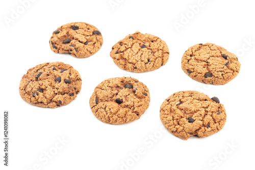 Set Cookie on white background, with clipping path