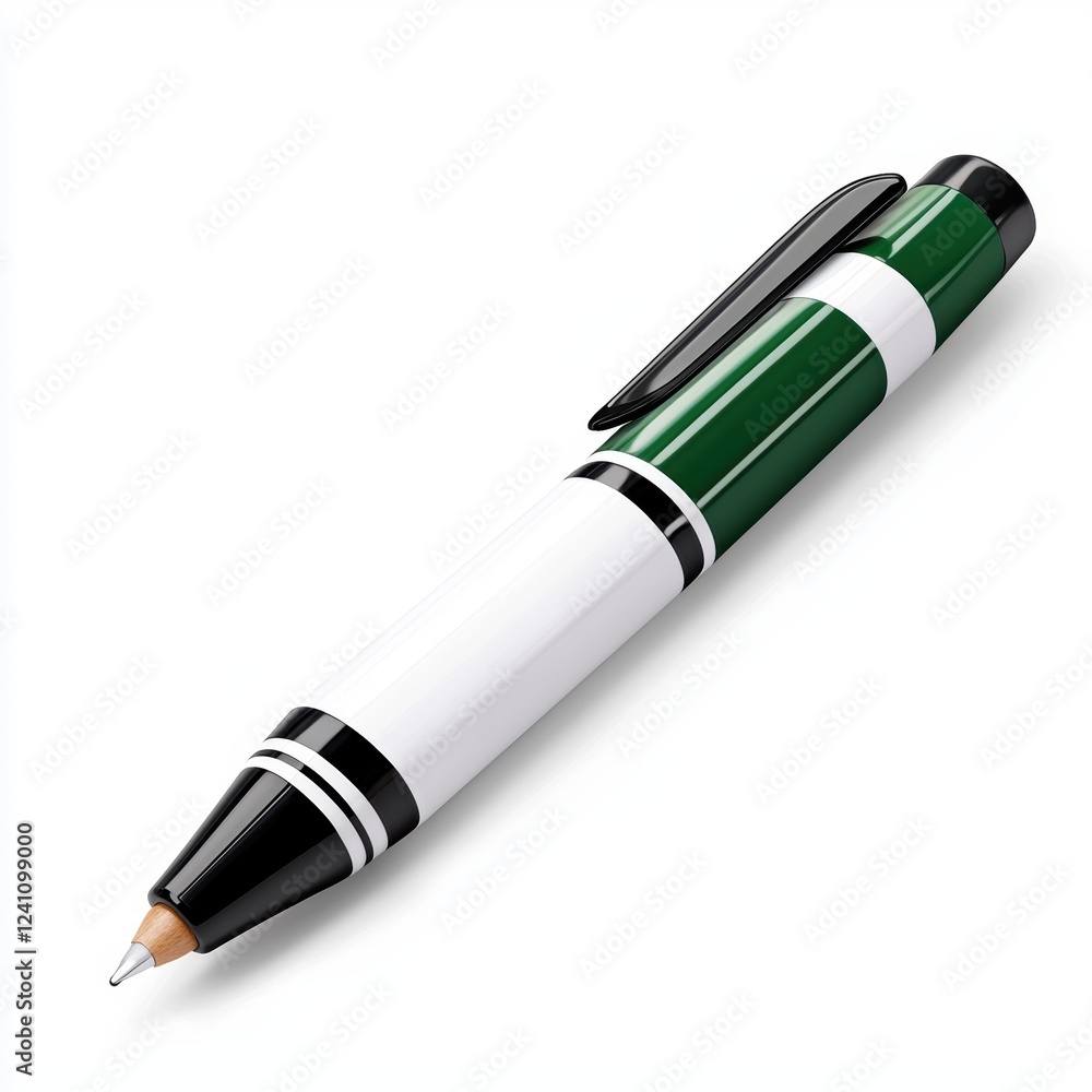 Isolated Green and White Marker on a white Background Ideal for Educational and Creative Concepts Isolated Green and White Marker on a white Background Ideal for Educational and Creative Concepts