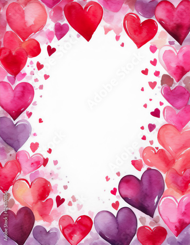 valentine background with hearts