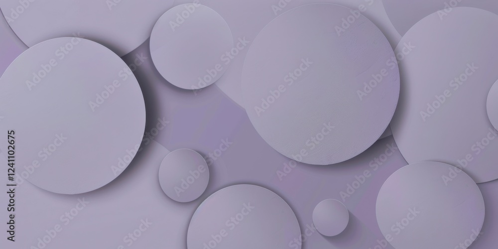 An abstract minimalist design with a soft lavender gray background, Minimalist circles and spheres in muted tones, Contemporary minimalist style An abstract minimalist design with a soft lavender gray background, Minimalist circles and spheres in muted tones, Contemporary minimalist style