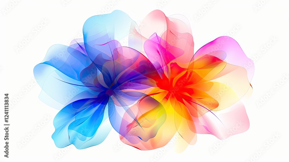 Fototapeta premium flowers, with delicate and translucent petals 