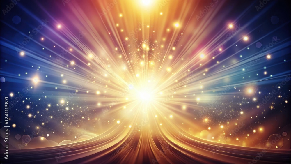 Ethereal ambiance with swirling rays of light emanating from a gradient background, evoking a sense of mystique and wonder Ethereal ambiance with swirling rays of light emanating from a gradient background, evoking a sense of mystique and wonder
