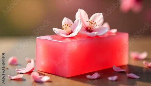 Serene Pink Blossom Soap: A Luxurious Bath Experience