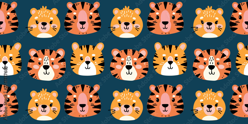 Obraz premium kids background with funny animals