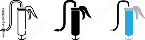 Grease gun icon , vector illustration