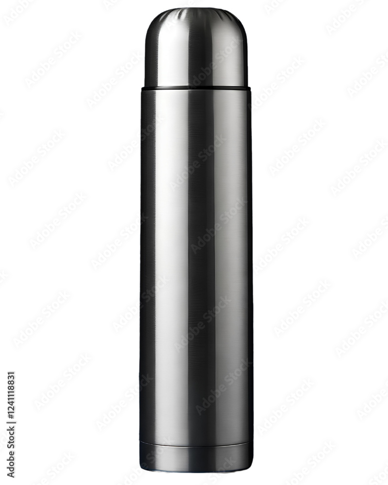 stainless steel thermos isolated on white background stainless steel thermos isolated on white background