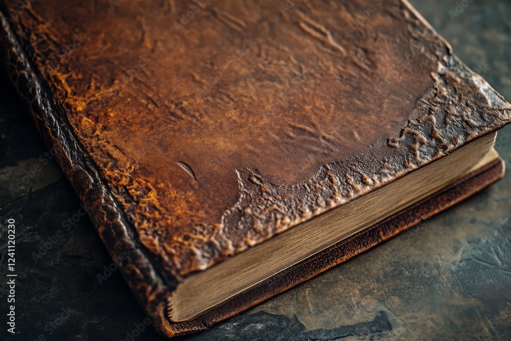 Textured Weathered Leather Book Cover Textured Weathered Leather Book Cover