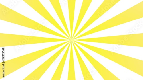 Glowing yellow light rays. Optical flare effect. Shining sunburst from top left. Yellow light beams on black background. Lens flares animation. Radiant light burst. Abstract glow effect
