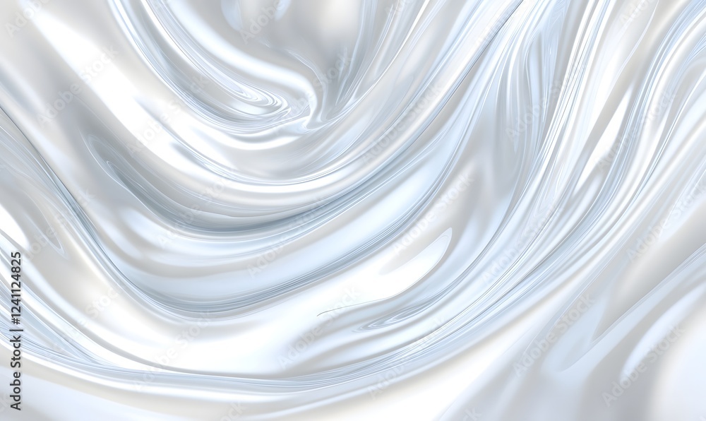 Swirling white silk fabric texture background, elegant design Swirling white silk fabric texture background, elegant design