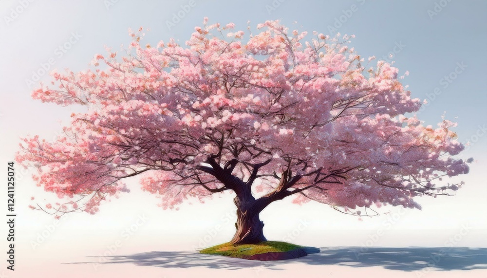 満開の桜の木。 満開の桜の木。