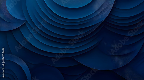 A serene midnight blue design with abstract patterns  soft lighting  and calming textures  ideal for creating relaxed and sophisticated branding visuals and content.