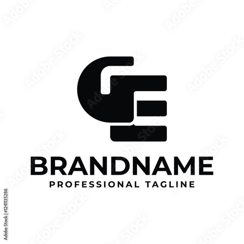 Letters GE Monogram Logo, suitable for any brand with EG or GE initials