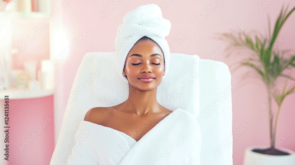 Serene Spa Moment: Womans Tranquil Escape Serene Spa Moment: Womans Tranquil Escape