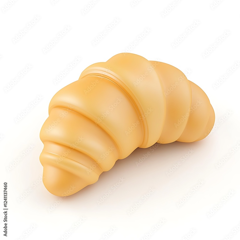 3d croissant on white background food art display minimalist design culinary delight studio setting 3d croissant on white background food art display minimalist design culinary delight studio setting