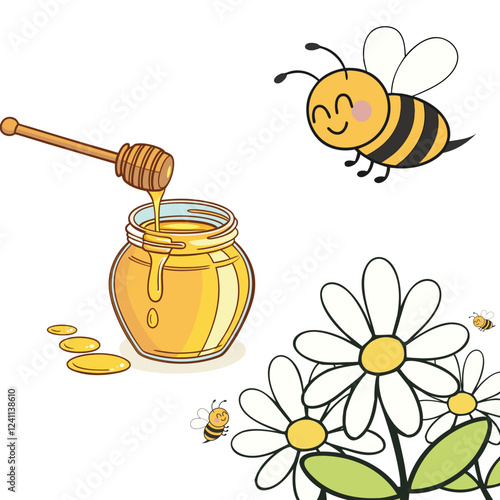 honey and bee