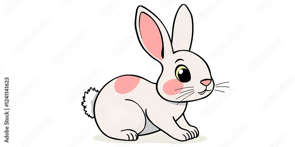 Easter background featuring a delightful spring landscape with colorful Easter eggs, blooming flowers, and an adorable bunny Easter background featuring a delightful spring landscape with colorful Easter eggs, blooming flowers, and an adorable bunny