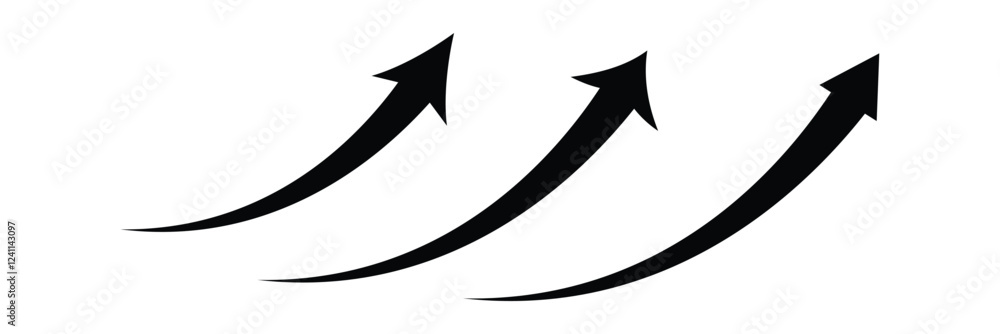 Set long curve arrow icon vector . curve arrow icon set. long arrow icon set. curve arrow vector illustration. Set long curve arrow icon vector . curve arrow icon set. long arrow icon set. curve arrow vector illustration.