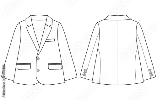 baby boy blazer vector illustration 