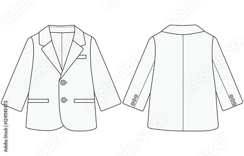 baby boy blazer vector illustration 