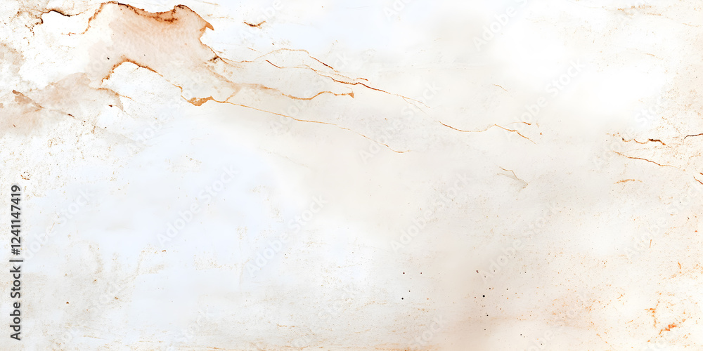 Naklejka premium Light brown background with just a few light brown watercolor stains.