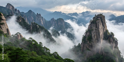 landscape in the morning