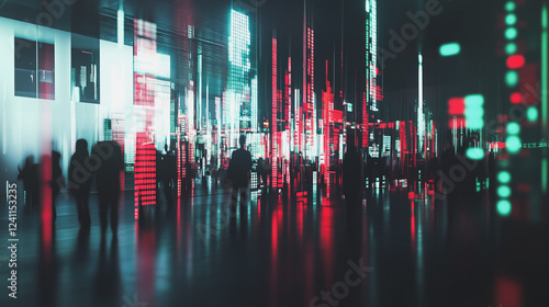 Wallpaper Mural abstract professional business team people innovation connection of line from nail node to node on map background , networking concep Torontodigital.ca