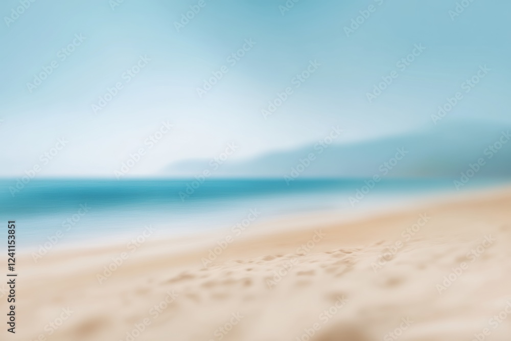 A picturesque summer beach scene features gentle waves lapping warm sand under a clear blue sky, perfect for relaxation and enjoying the surrounding tranquility and natural beauty A picturesque summer beach scene features gentle waves lapping warm sand under a clear blue sky, perfect for relaxation and enjoying the surrounding tranquility and natural beauty