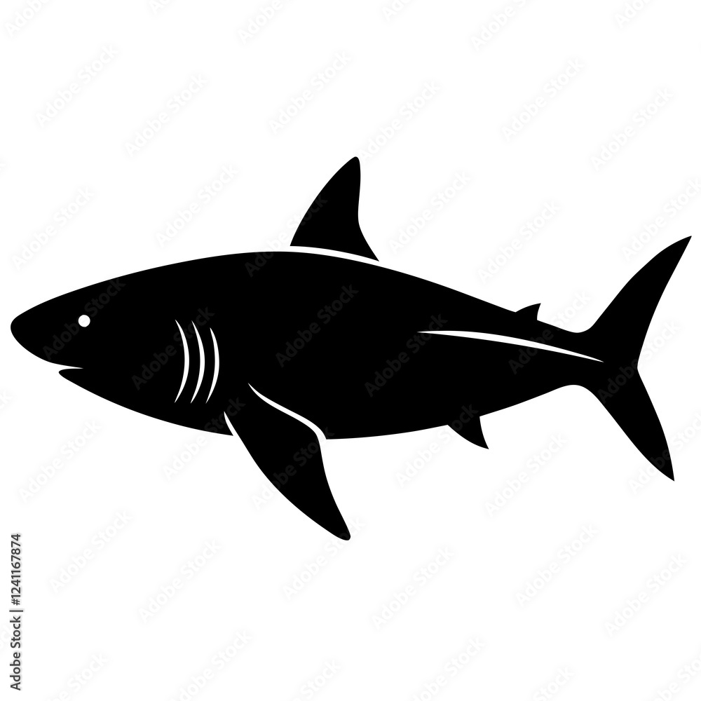 Obraz premium a hungry shark