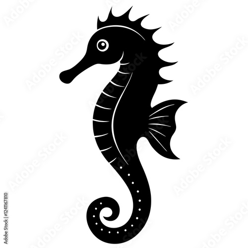 sea horse on white backghround