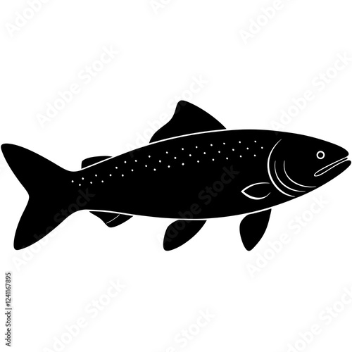 fish on white background