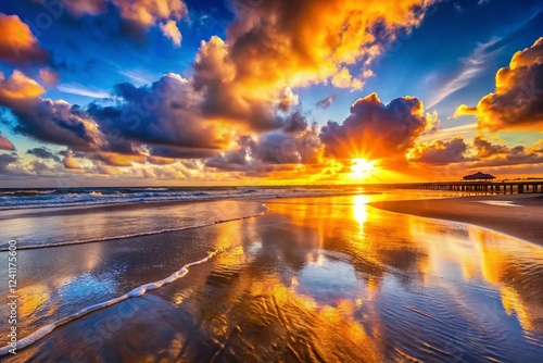 Panoramic St. Peter Ording Sunset: Breathtaking Low-Light Beachscape