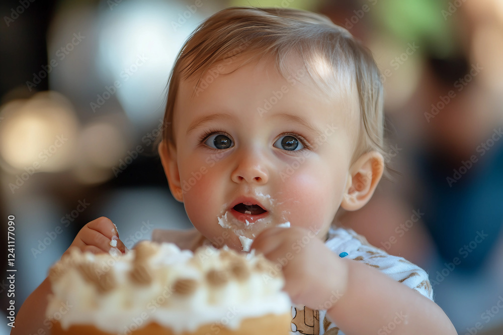 Ultra-sharp image of a child's first steps, parents' joy captured, home setting made generative AI Ultra-sharp image of a child's first steps, parents' joy captured, home setting made generative AI