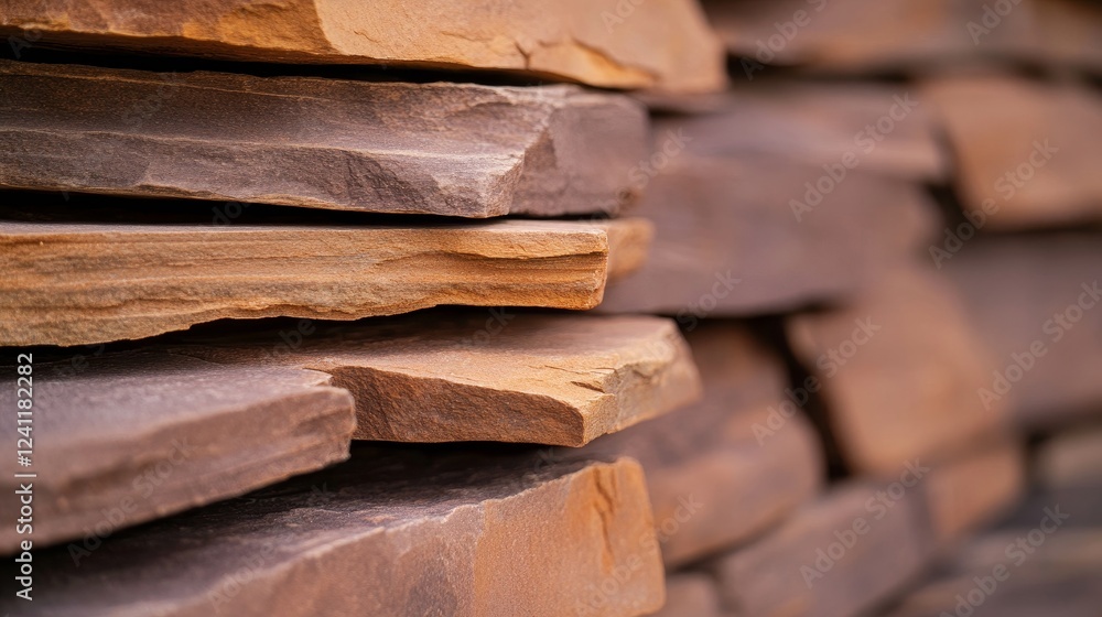 Close-up view of textured stacked stone wall showcasing natural color variations and patterns Close-up view of textured stacked stone wall showcasing natural color variations and patterns