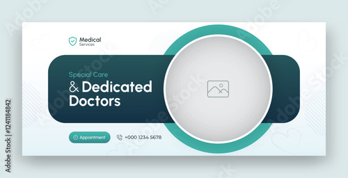 Medical healthcare facebook timeline cover and web banner template