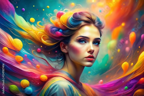 Pastel Abstract Art Bokeh Background: Dreamy Swirls & Soft Focus