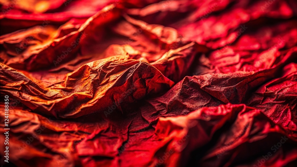 Obraz premium Red Paper Texture Background: Abstract Art Photography