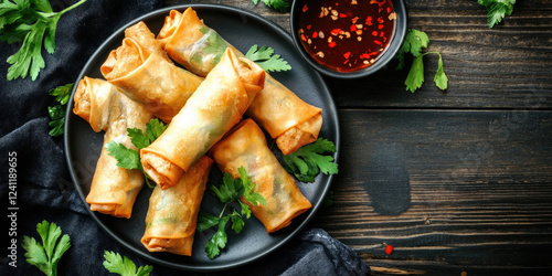 A Plate of Crispy Fried Spr...