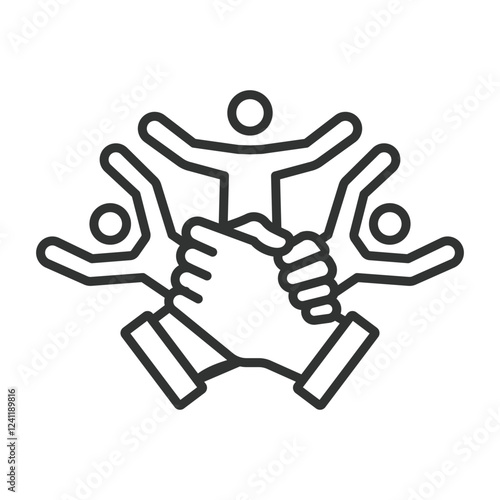 Relationship, icon in line design. Relationship, love, connection, partnership, communication, bond, trust on white background vector. Relationship editable stroke icon