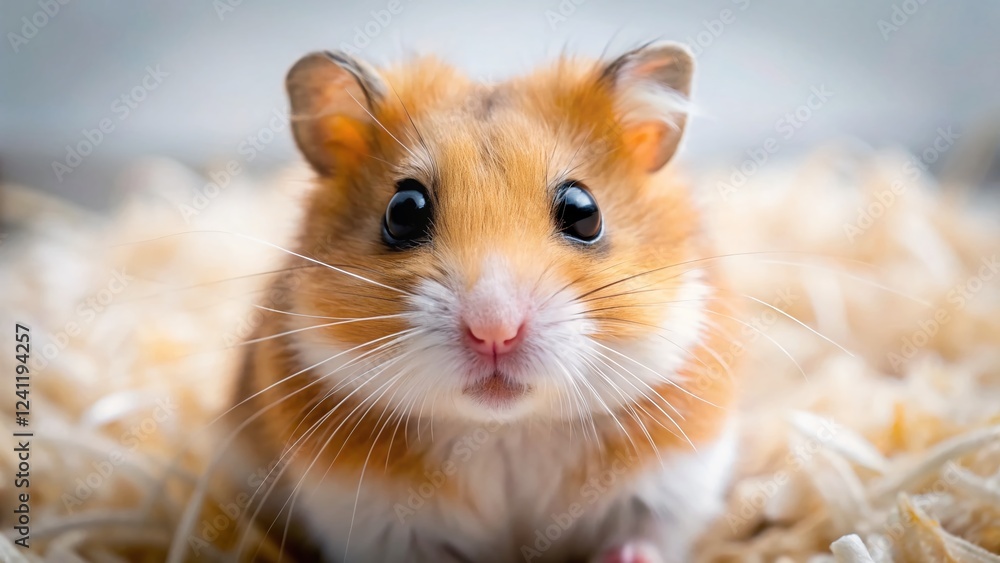 Sad Hamster Drone Aerial View: Imploring Eyes, Compassionate Pet Photo Sad Hamster Drone Aerial View: Imploring Eyes, Compassionate Pet Photo