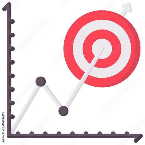 business goal vector flat icon
