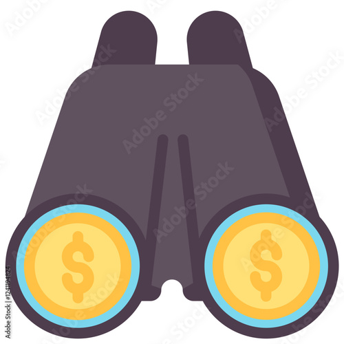 forecasting vector flat icon
