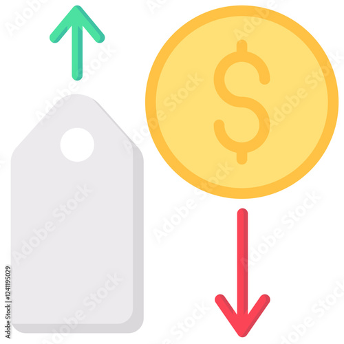 inflation vector flat icon