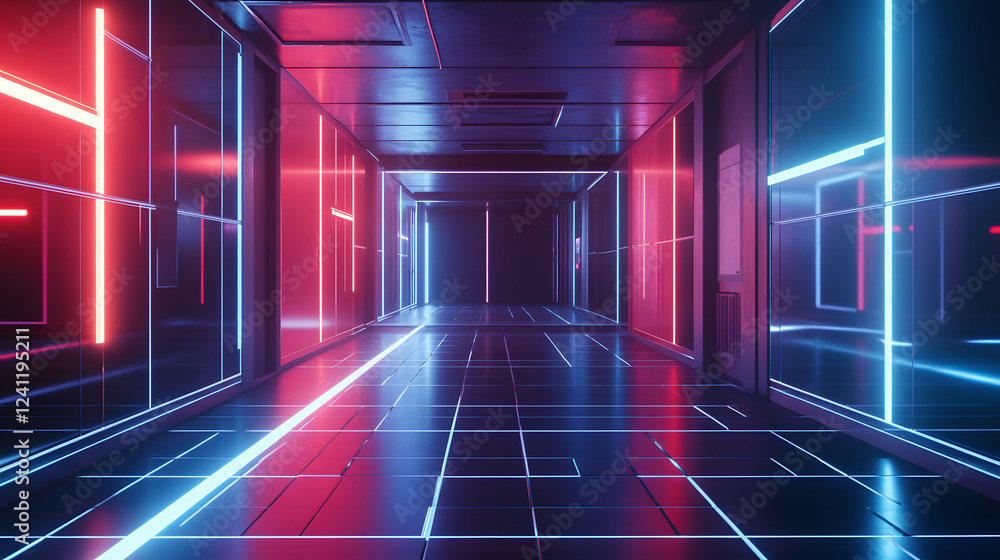 A sleek platinum blue design with digital circuit patterns and neon-lit edges, ideal for tech-inspired concepts and designs. A sleek platinum blue design with digital circuit patterns and neon-lit edges, ideal for tech-inspired concepts and designs.