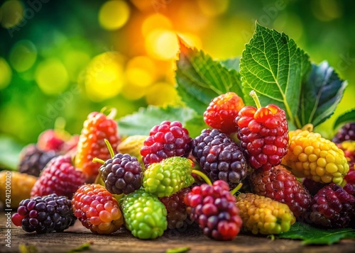 Wallpaper Mural Ripe & Unripe Mulberries: Long Exposure Photography Torontodigital.ca