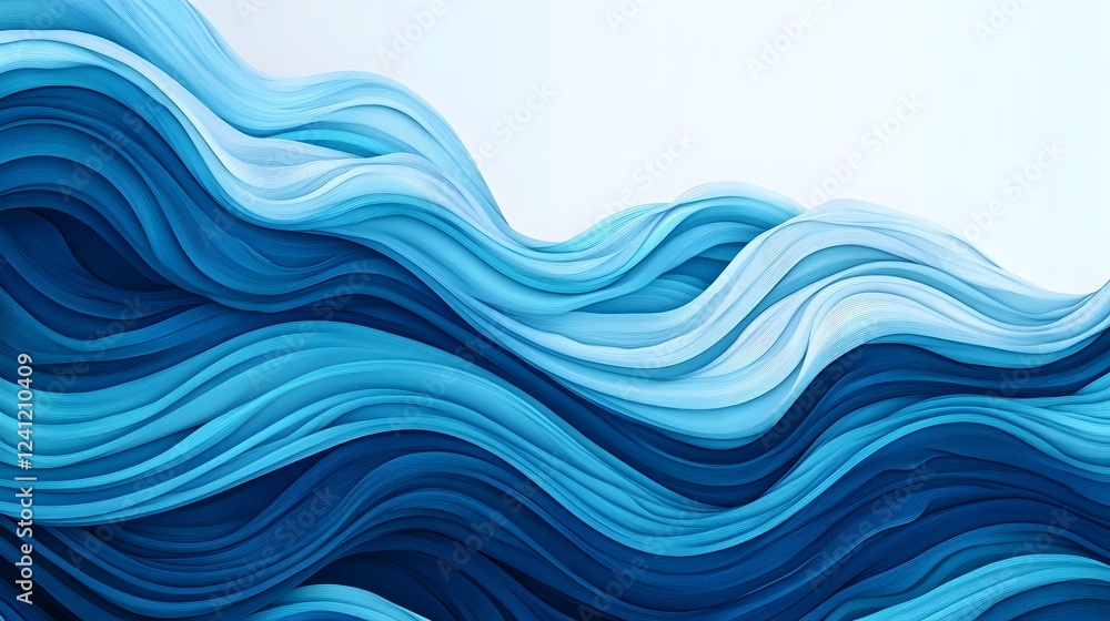 Vibrant Abstract Waves in Dynamic Motion Evoking Peaceful Fluidity Vibrant Abstract Waves in Dynamic Motion Evoking Peaceful Fluidity