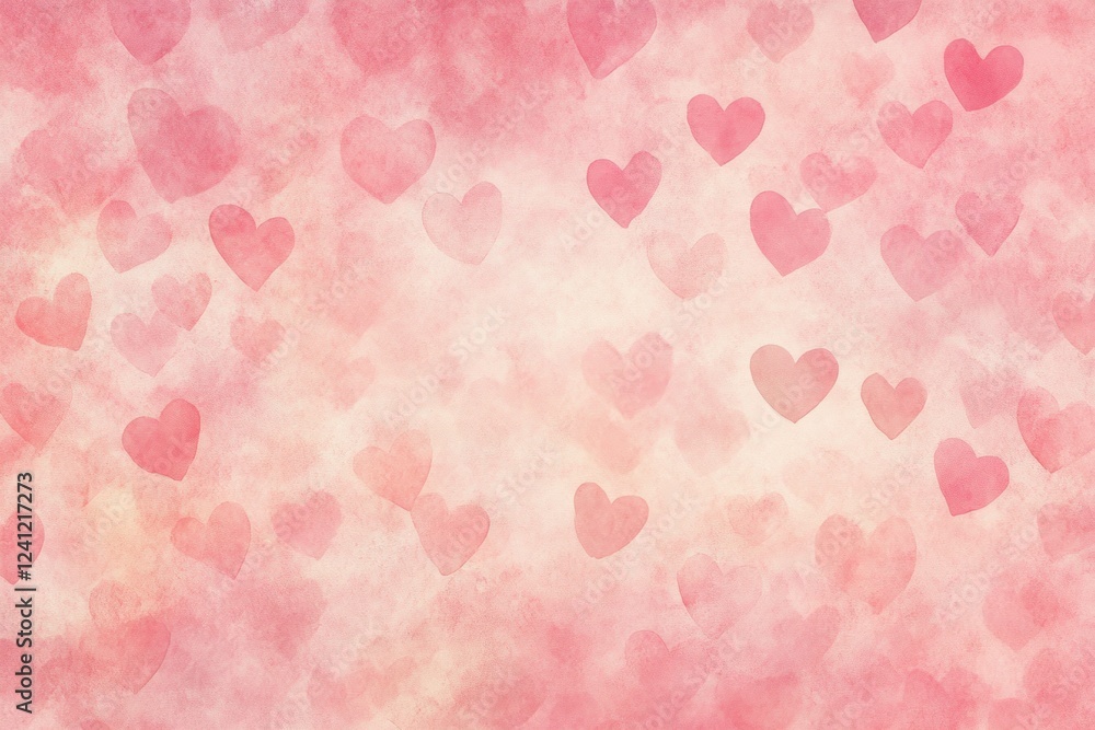 Soft Pink Background with Heart Shapes for Romantic Themes Soft Pink Background with Heart Shapes for Romantic Themes