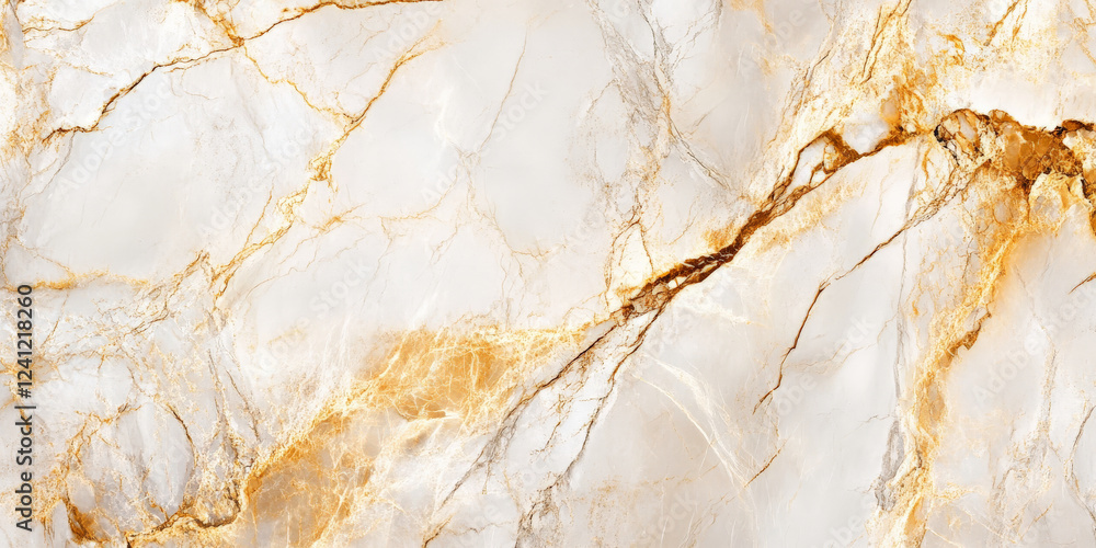 Fototapeta premium Golden dusk marble background with soft amber and bronze veins, radiant and high-class.