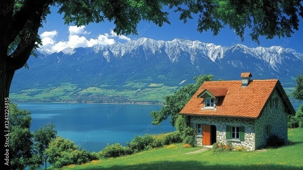 Fototapeta premium lake in the mountains