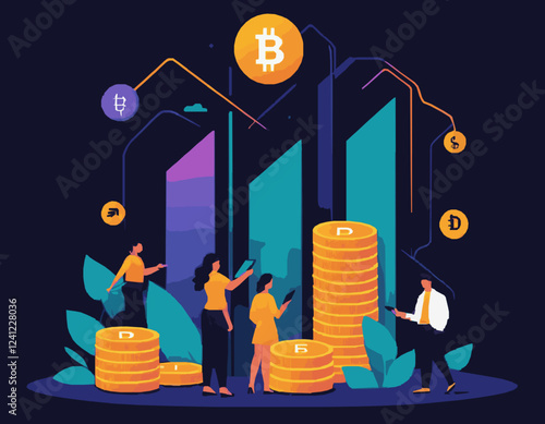 Decentralized Finance (DeFi) Concept Art