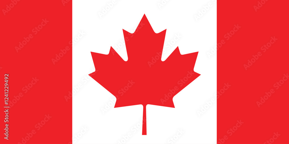 Flag of Canada. Flag icon. Standard color. Standard size. Rectangular flag. Computer illustration. Digital illustration. Vector illustration. Flag of Canada. Flag icon. Standard color. Standard size. Rectangular flag. Computer illustration. Digital illustration. Vector illustration.